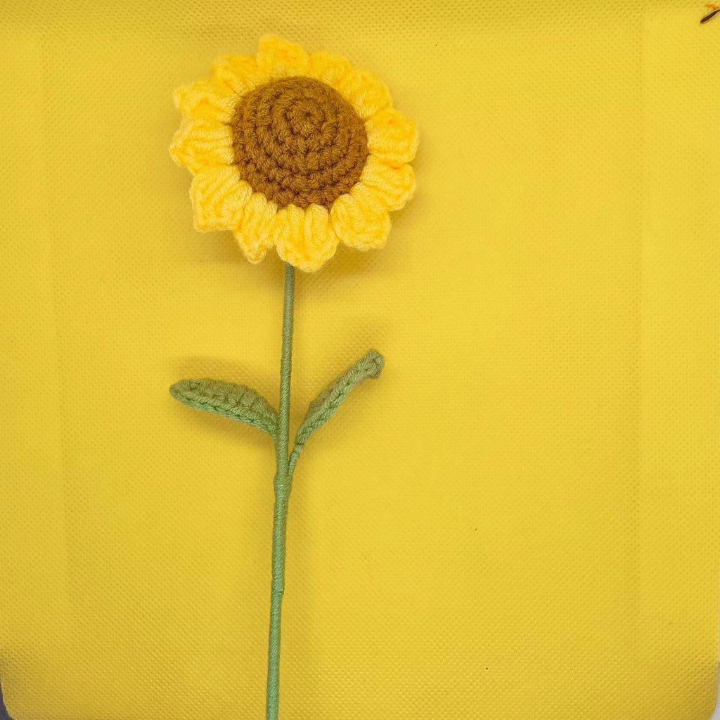 Crochet Sunflower Bouquet Handmade Gift Floral Decor