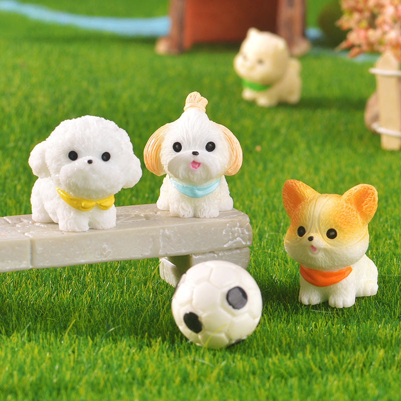 Cute Resin Mini Animal Figurines DIY Desk Decor Collectible