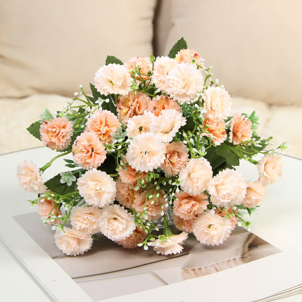 Silk Flower Bouquet Faux Floral Decorative Accent