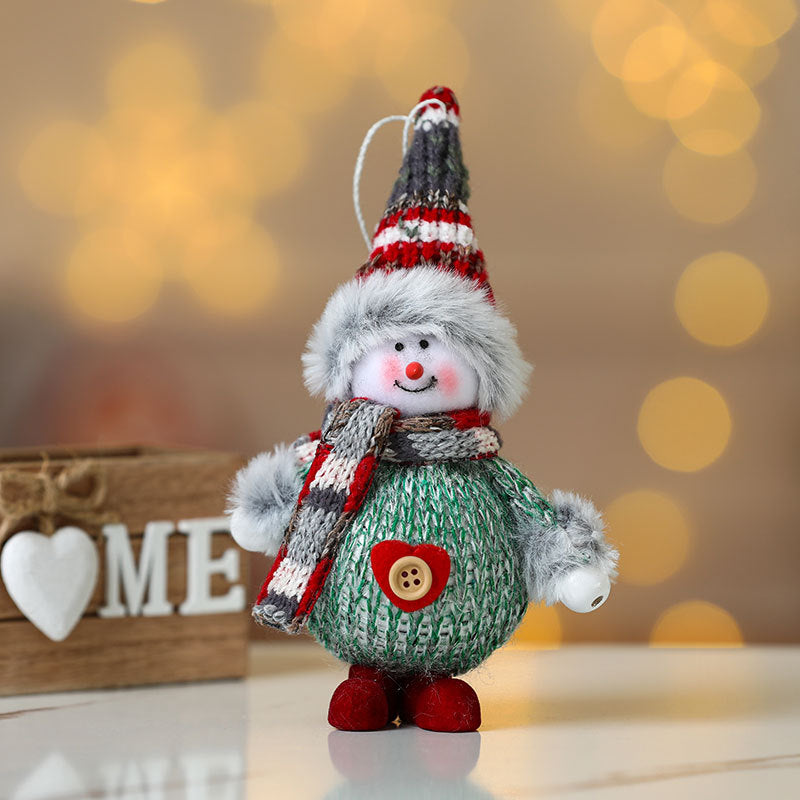 Christmas Gnome Plush Ornament Holiday Tree Decor