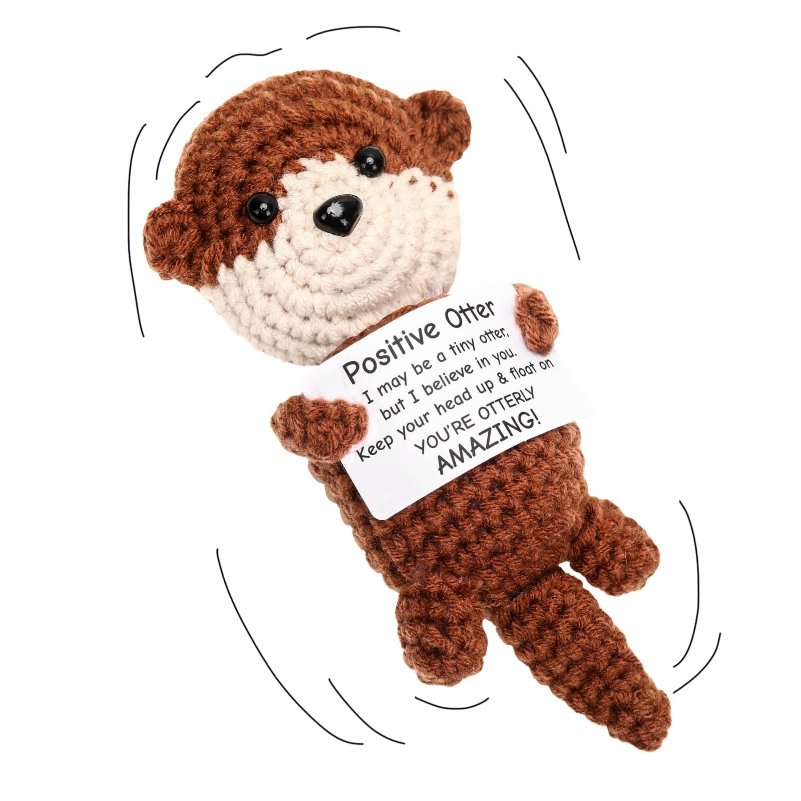 Crochet Otter Plush Doll Cute Animal Gift Toy