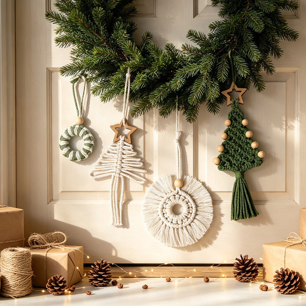 Handmade Cotton Christmas Hanging Ornament Holiday Tree Decor