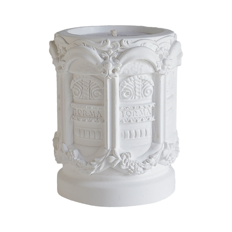 Plaster Candle Holder Scented Wax Candle Decorative Gift