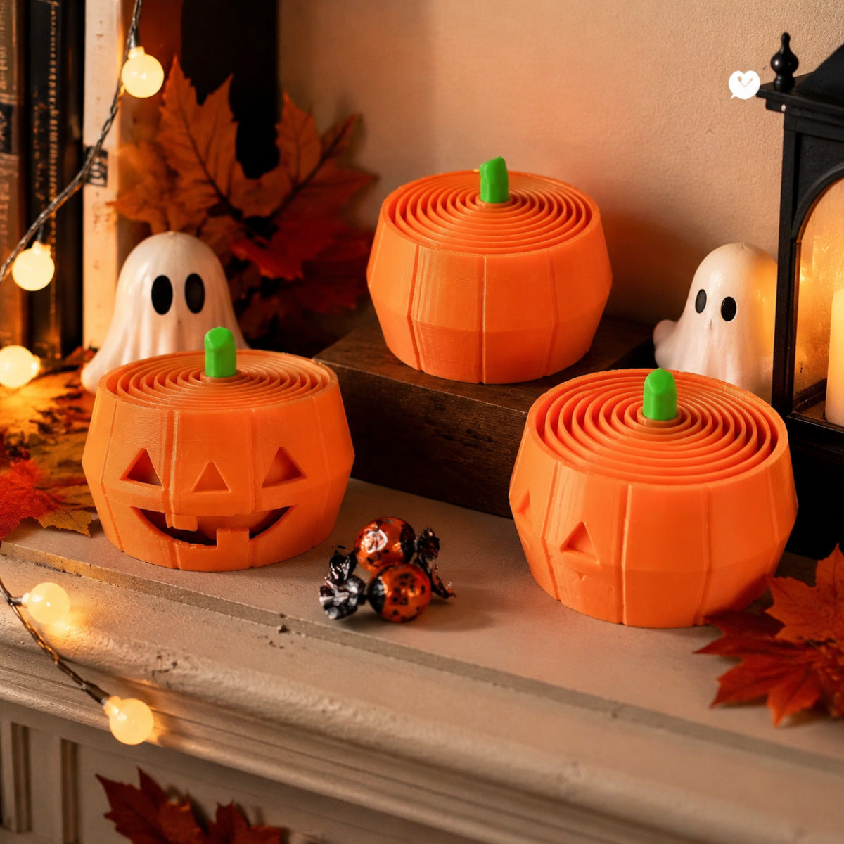 Halloween Pumpkin Stretchy Decoration Fidget Toy Seasonal Desk Decor