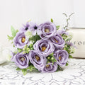 Valentine’s Day Faux Rose Camellia Bouquet Home Decor
