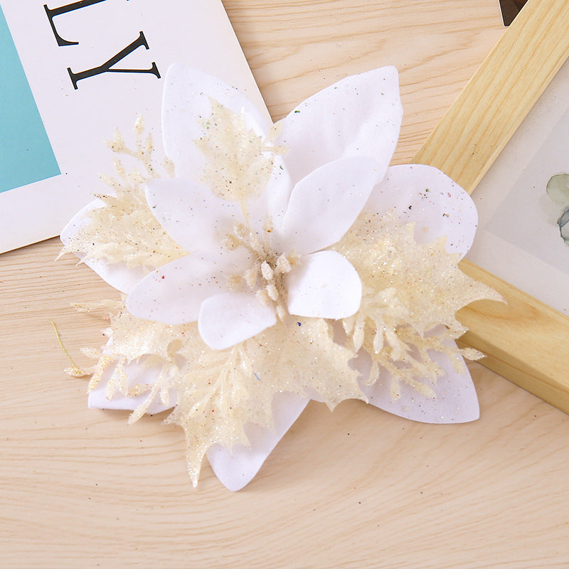 Christmas Artificial Flower Heads Holiday Tree Decor