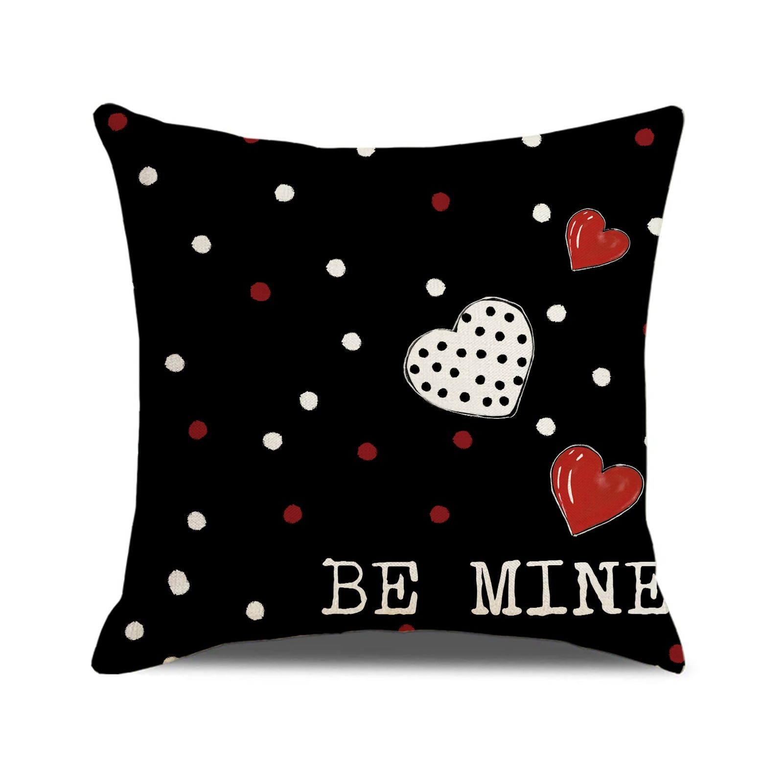 Valentine Red Heart Pillow Covers Set Modern Cozy Home Decor