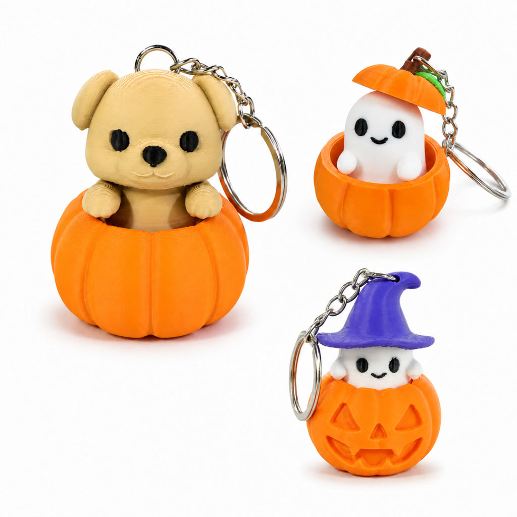Halloween Pumpkin Character Decoration Keychain Desk Decor