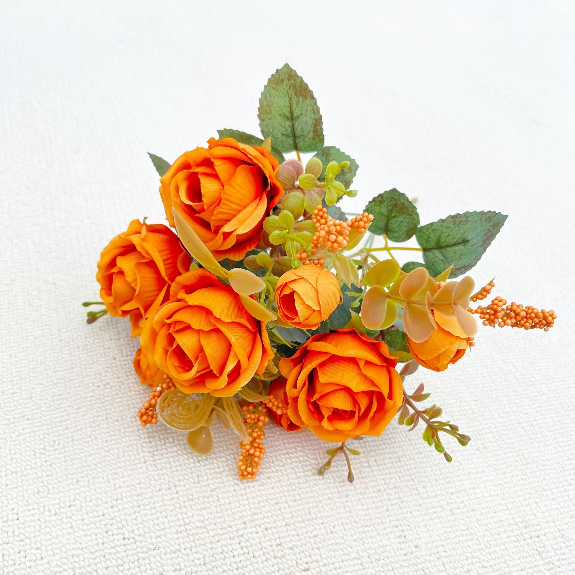 Valentine’s Day Silk Rose Bouquet for Home Wedding Decor