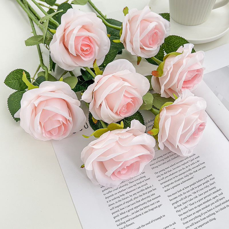Valentine’s Day Artificial Rose Stems for Home Wedding Decor