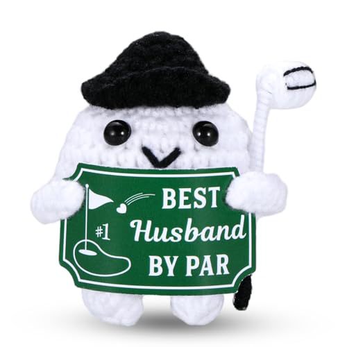 Handmade Crochet Golf Ball Plush Sports Gift Decor