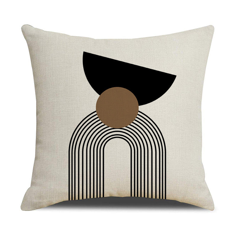 Boho Neutral Geometric Pillow Covers for Sofa and Home Decor