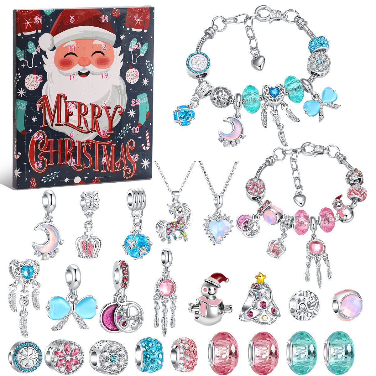 Christmas DIY Beaded Bracelet Advent Calendar Set