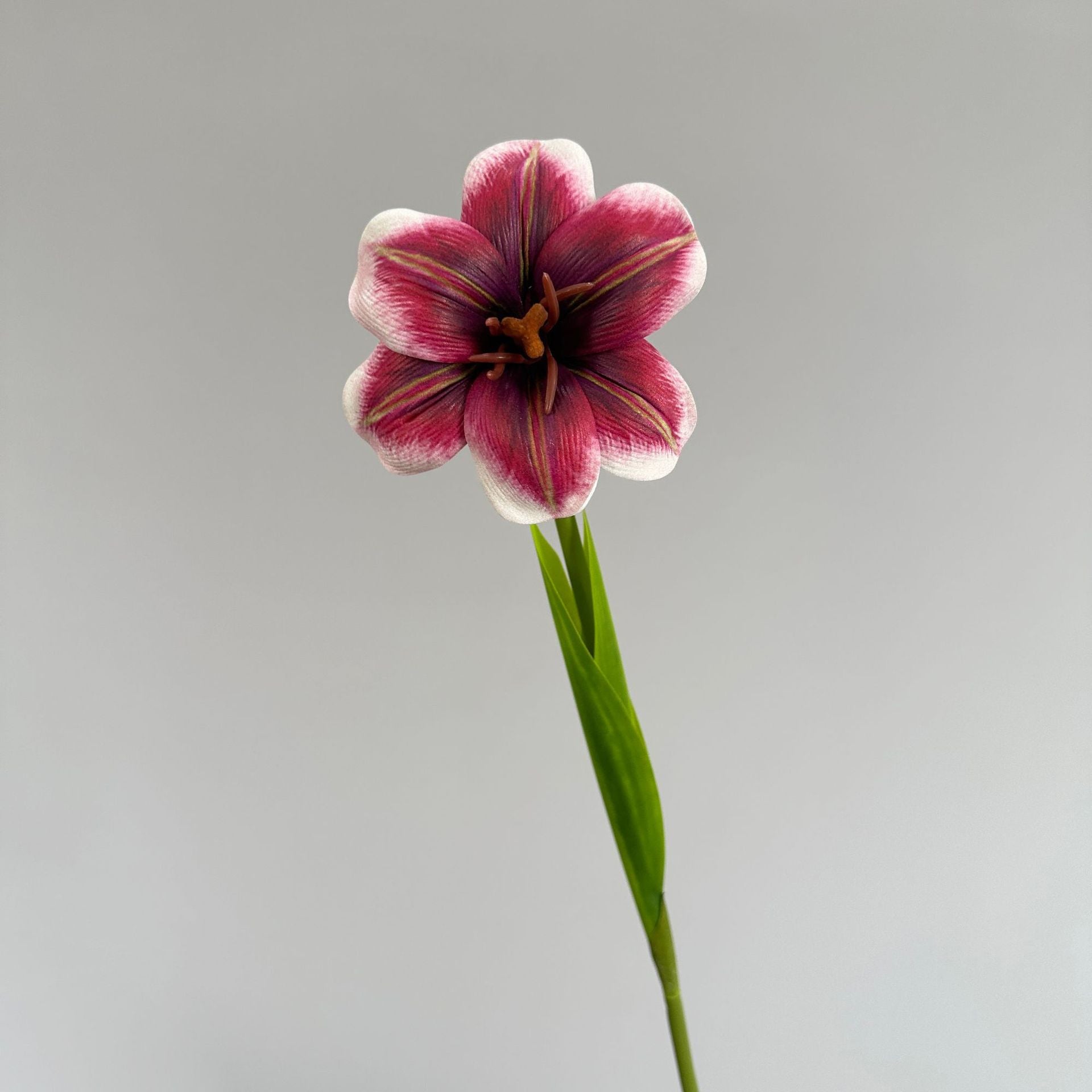PU Faux Tulip Flower Stem Artificial Floral Home Decor