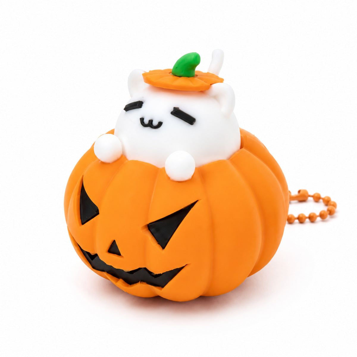 Halloween Pumpkin Cat Clicker Fidget Toy Stress Relief Keychain