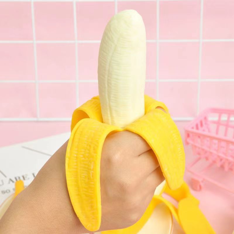 Banana Squishy Toy Fidget Toy Fast Rebound Stress Relief