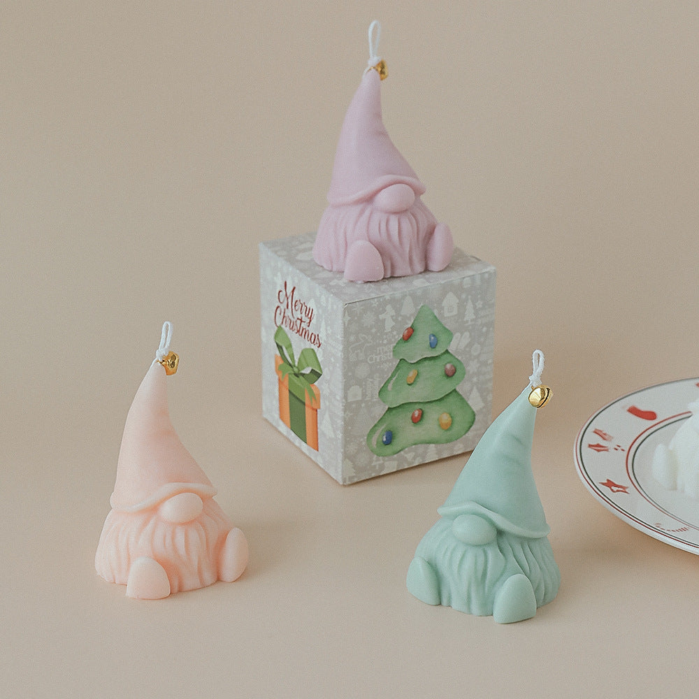 Christmas Gnome Scented Candle Holiday Decorative Gift