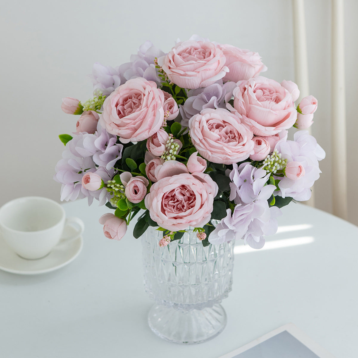 Valentine’s Day Peony Hydrangea Artificial Bouquet Decor
