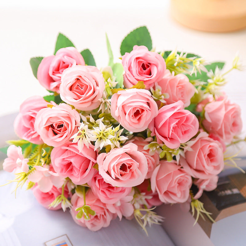 Valentine Rose Artificial Bouquet for Home Decor