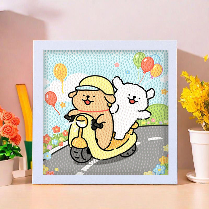 Cartoon Diamond Painting DIY Kit Framed Wall Art Craft
