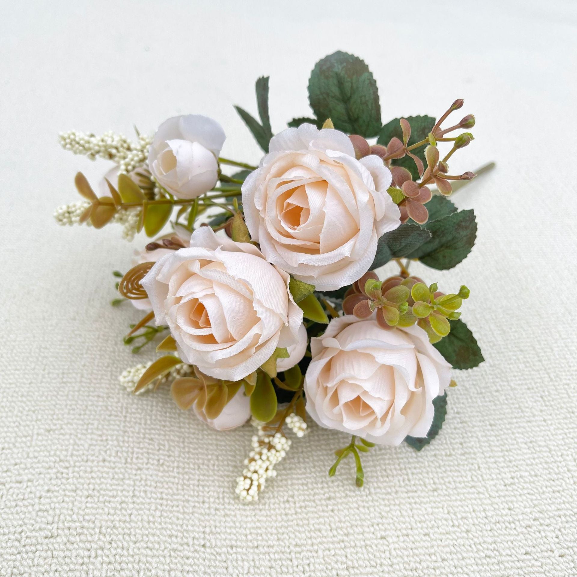 Valentine’s Day Rose Faux Flower Bouquet for Home Decor
