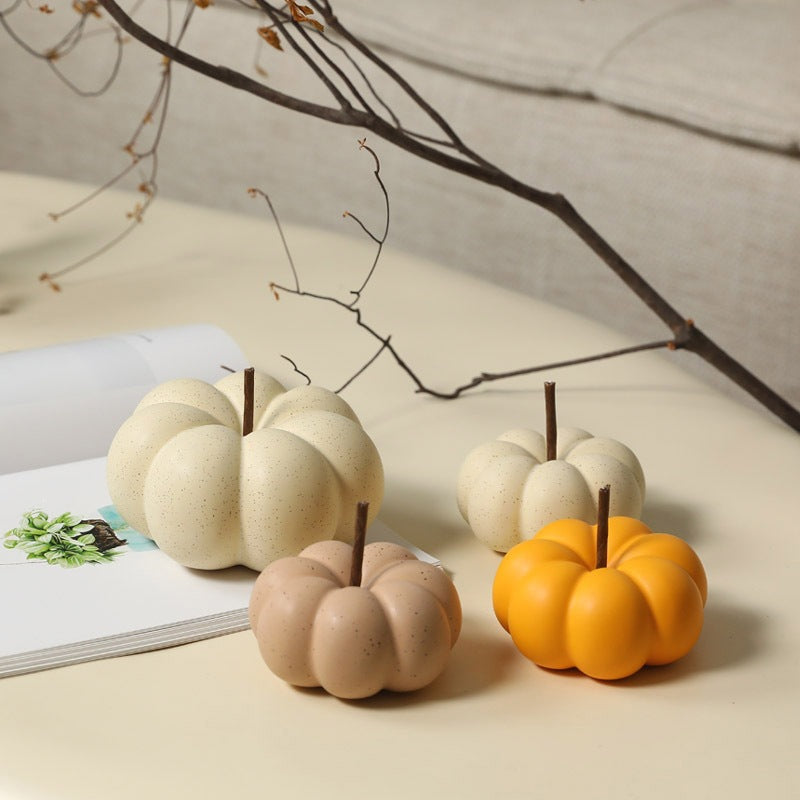 Nordic Ceramic Pumpkin Decor Fall Halloween Tabletop Ornament