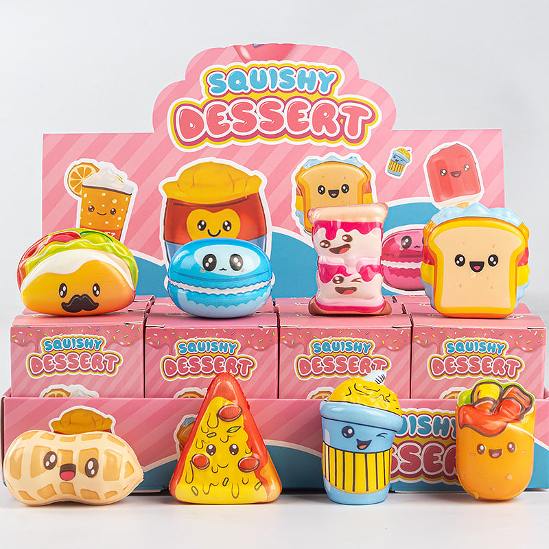 Fast Food Squishy Slow Rising Stress Relief Toy Set