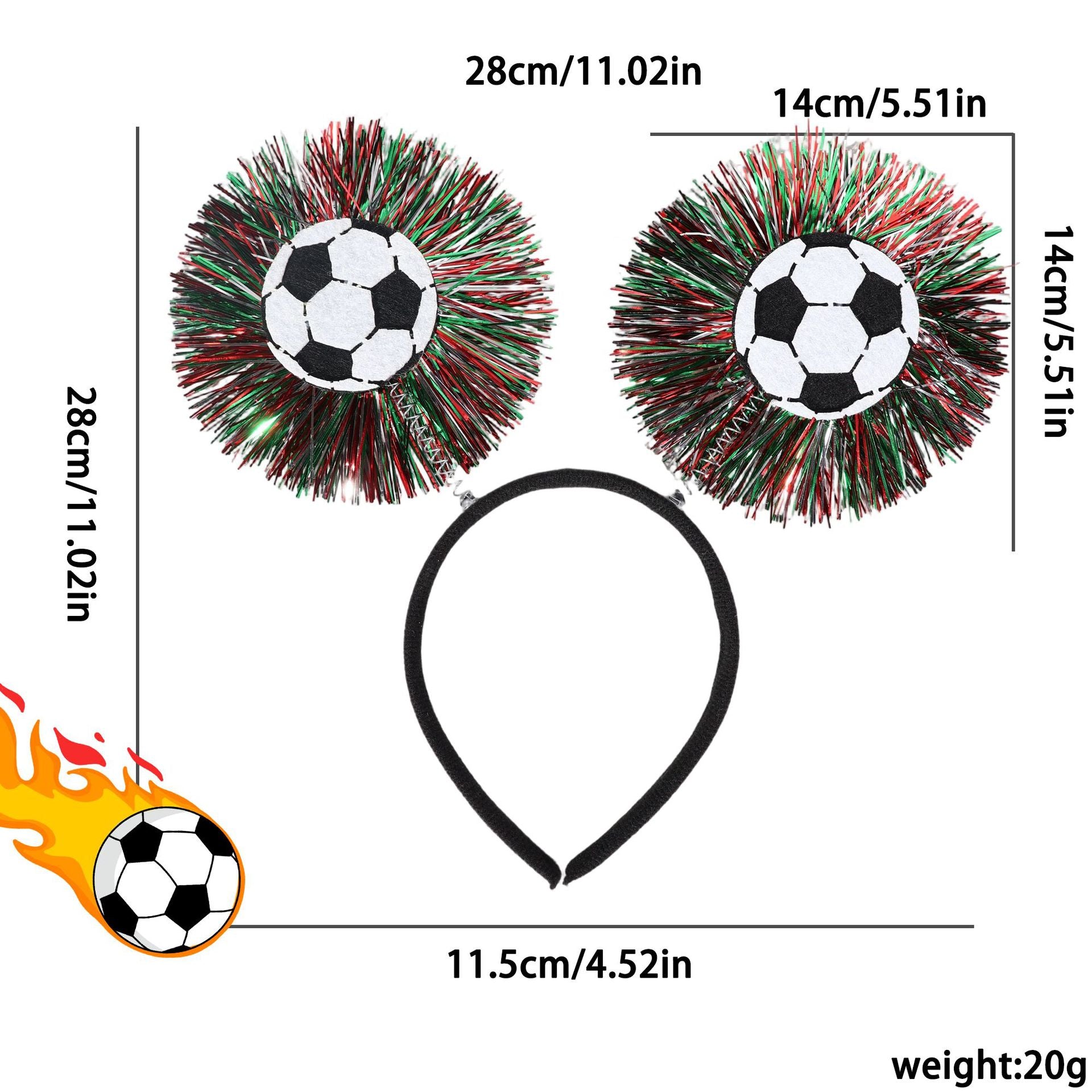World Cup Football Headband Soccer Fan Party Accessory