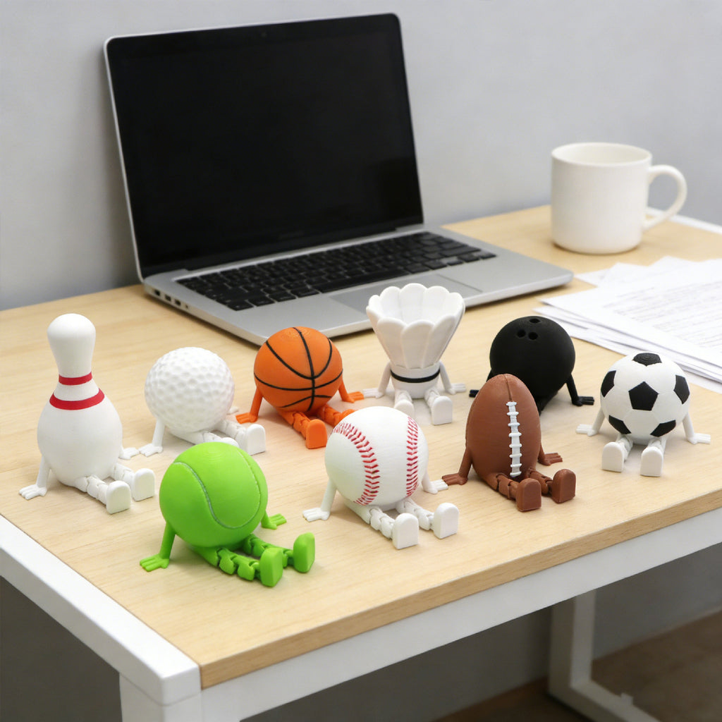 Sports Ball Desk Figurine Miniature Decorative Toy