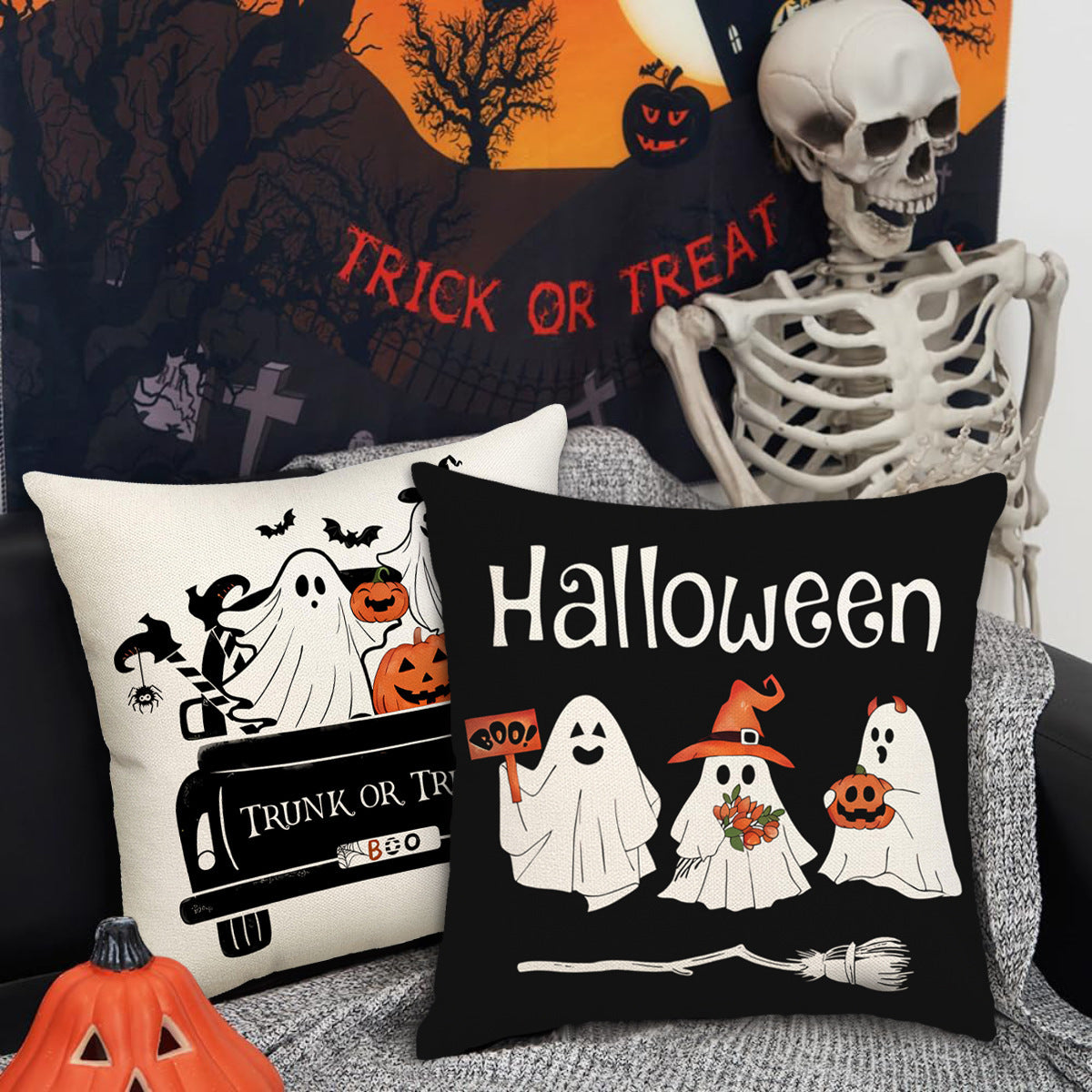 Halloween Pillow Cover Fall Holiday Home Decor