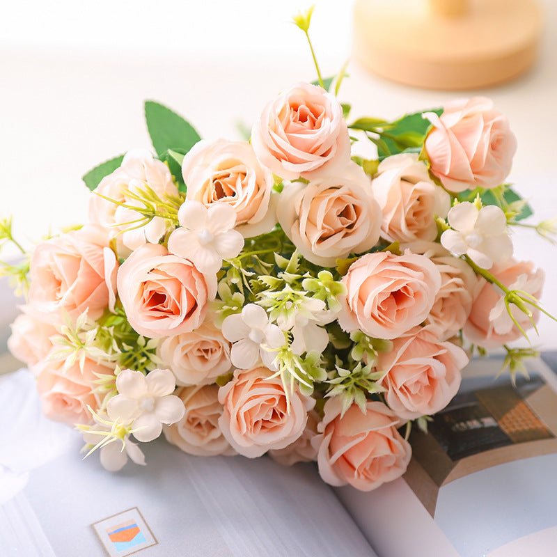 Valentine Rose Artificial Bouquet for Home Decor