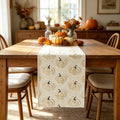 Pumpkin Embroidered Table Runner Fall Halloween Decor