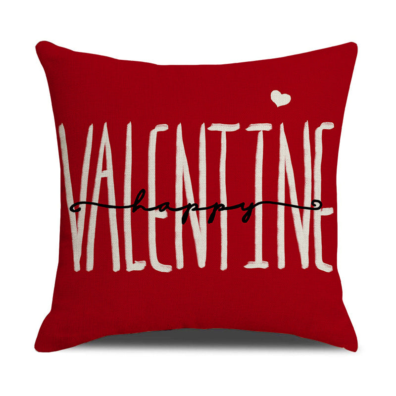 Valentine Gnome Love Pillow Covers Set Linen Couples Decor