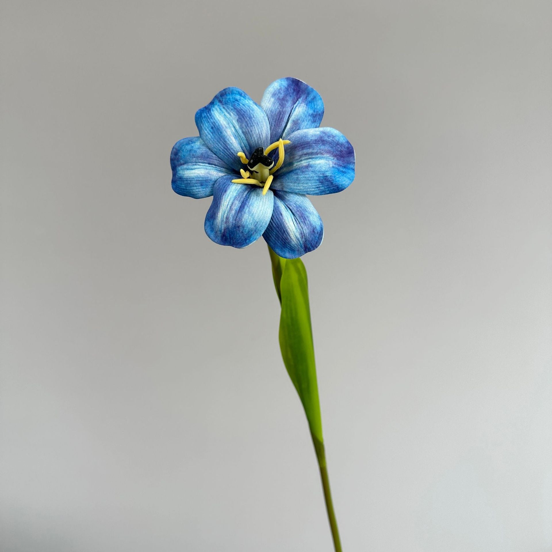 PU Faux Tulip Flower Stem Artificial Floral Home Decor