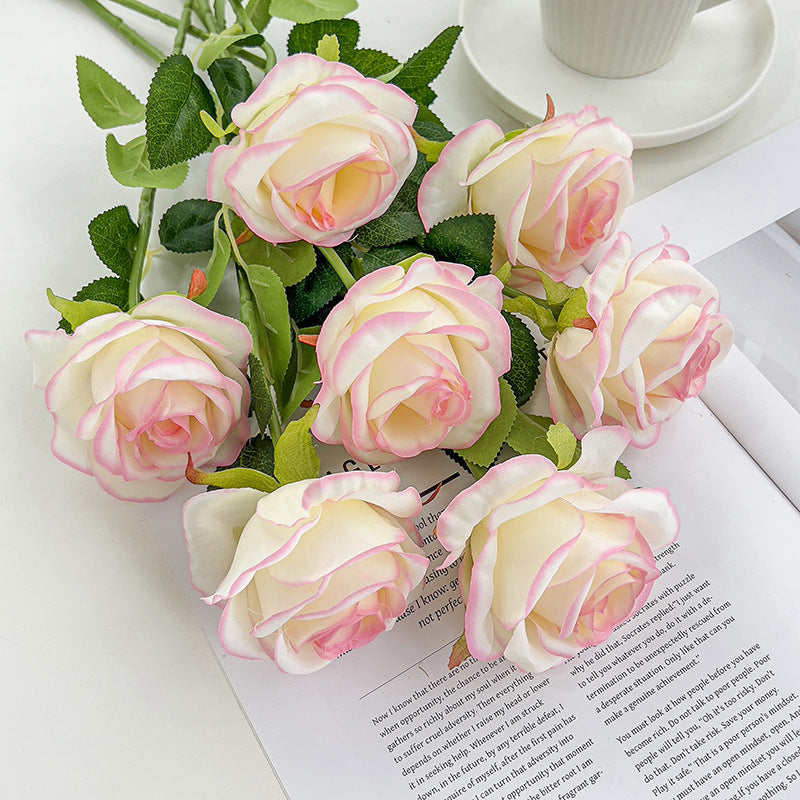 Valentine’s Day Artificial Rose Stems for Home Wedding Decor