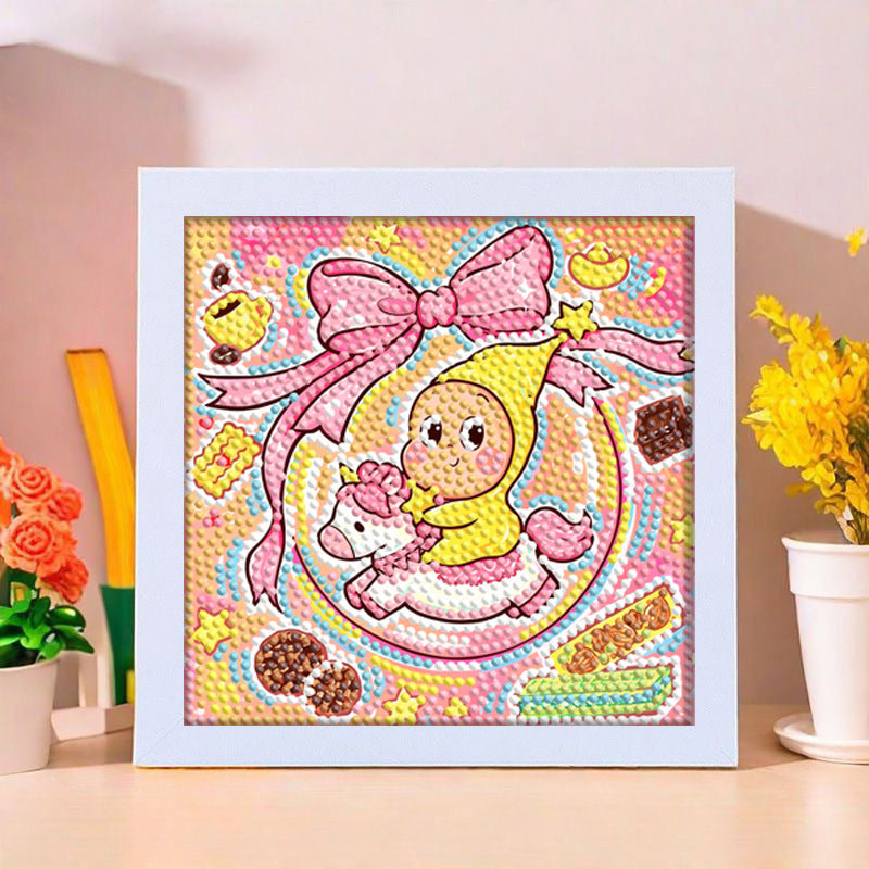 Diamond Painting Kit With Frame Cute Cartoon DIY Craft