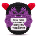 Handmade Crochet Vampire Plush Doll Halloween Decor Gift