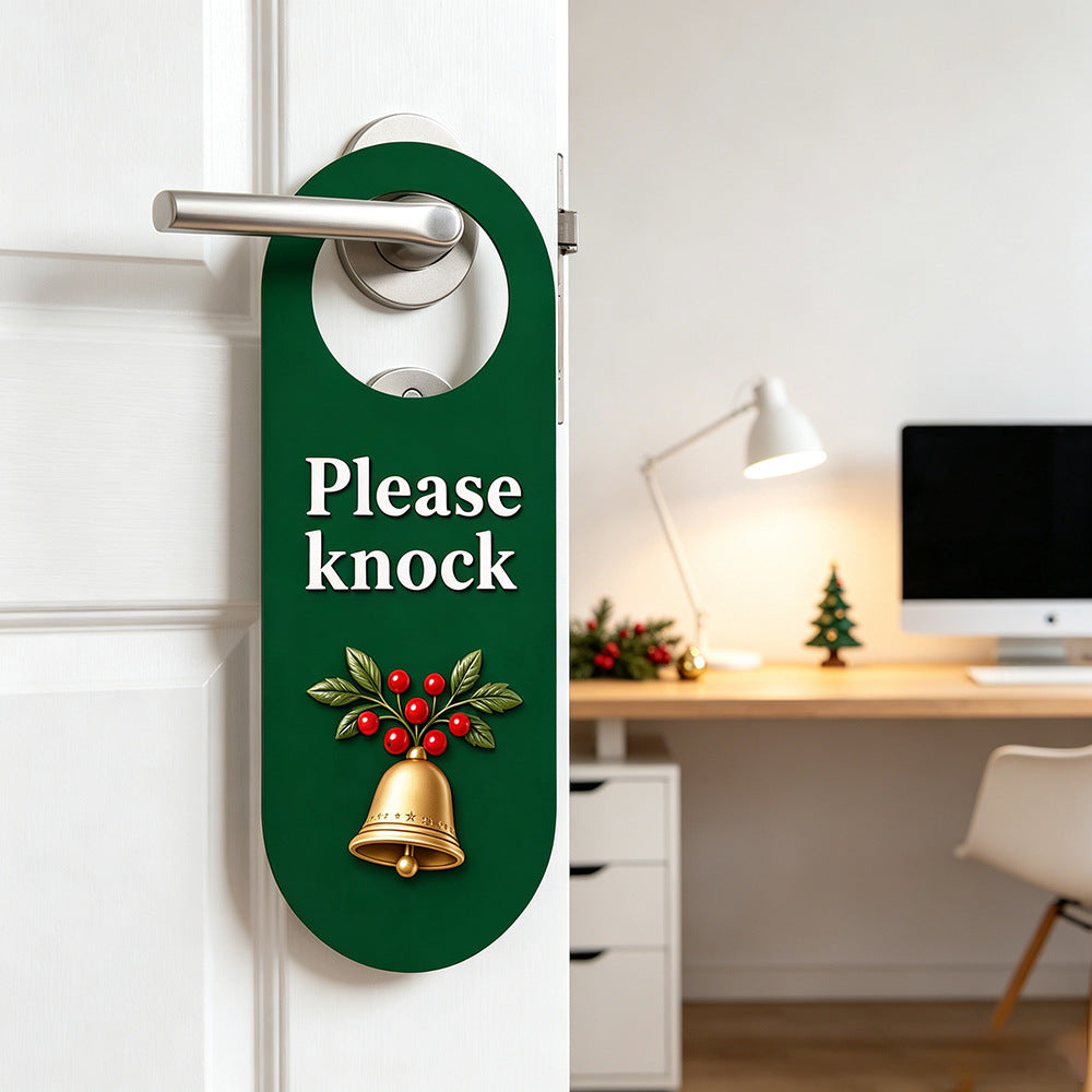 Christmas Wooden Door Hanger Holiday Decor