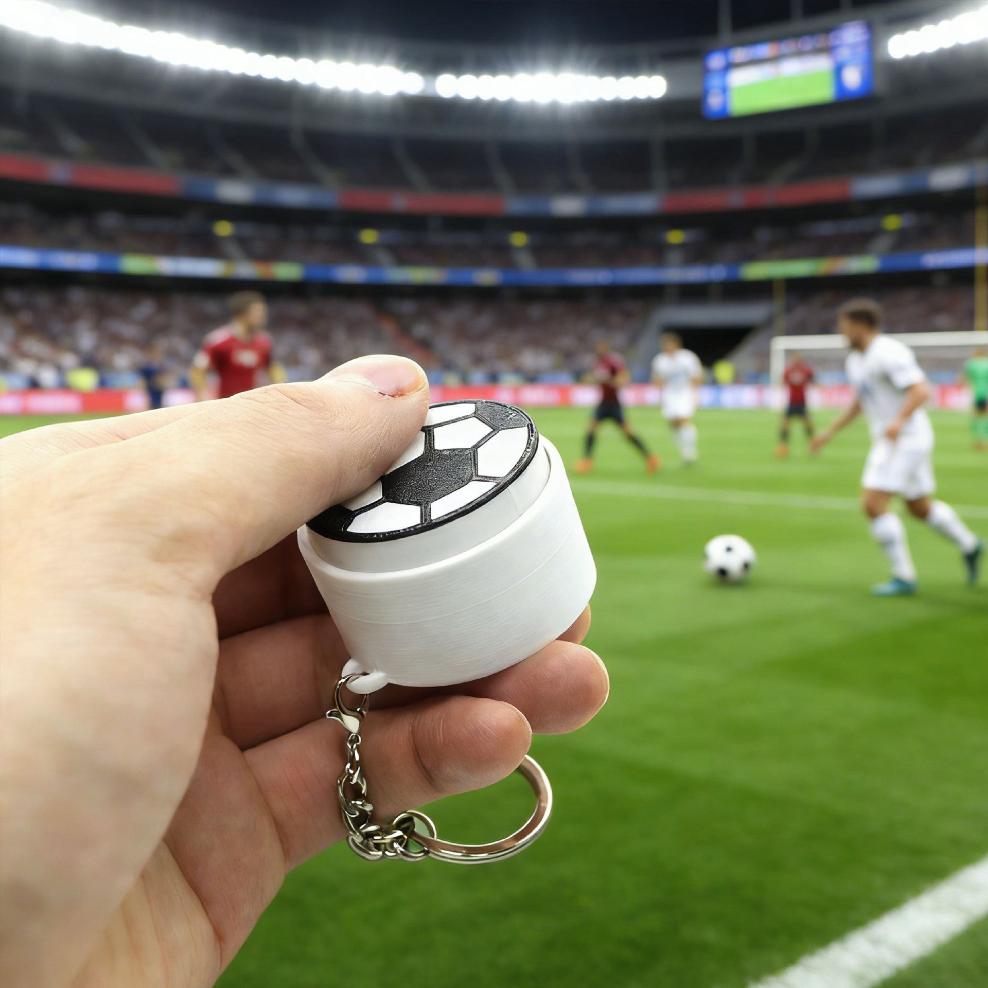 3D Printed Sports Keychain Press Button Toy Fidget