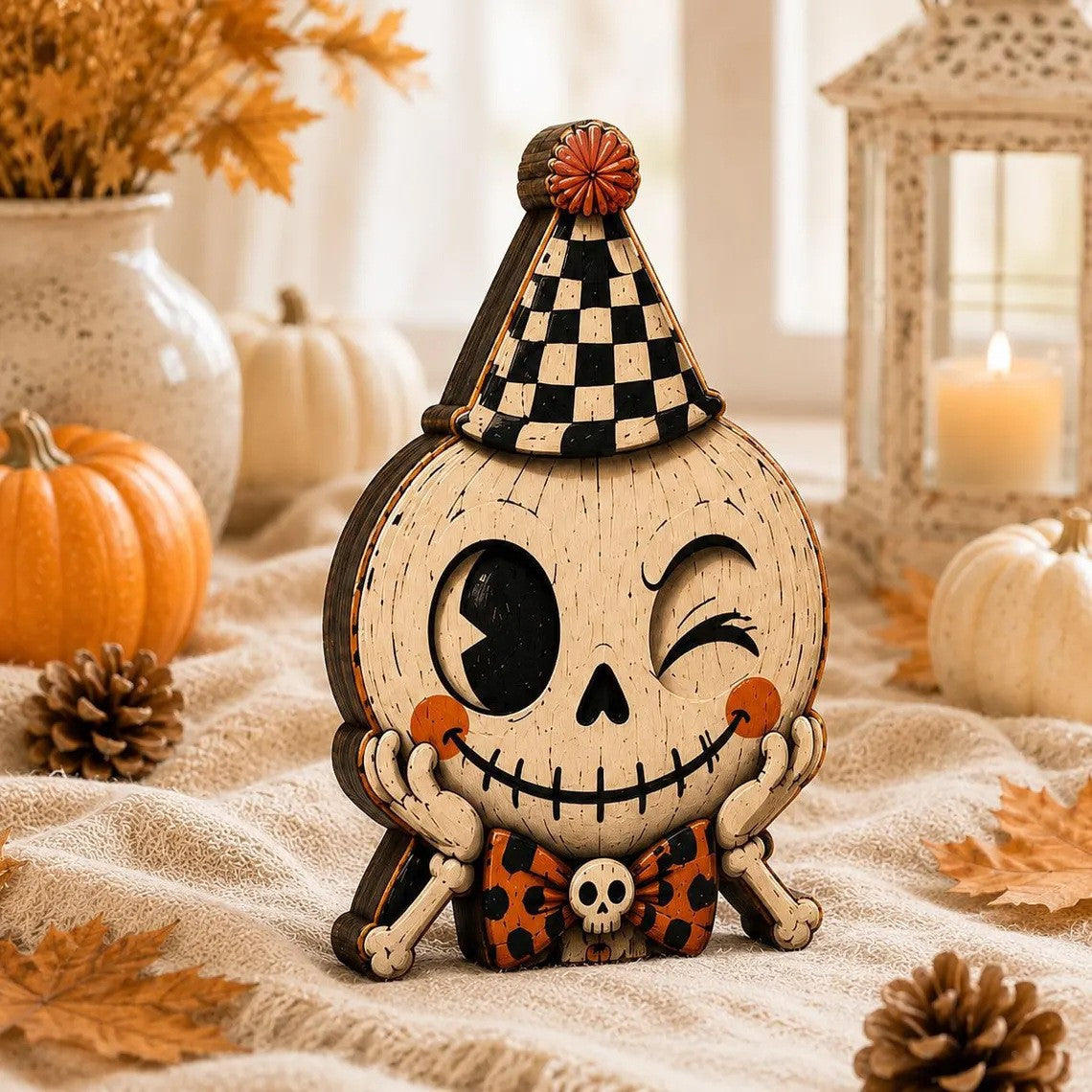 Halloween Ghost Wooden Tabletop Decoration Home Decor