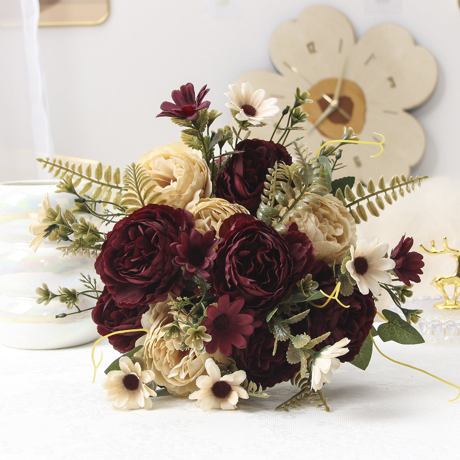 Valentines Premium Ranunculus Rose Bouquet Home Decor