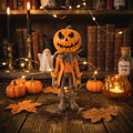 Halloween Pumpkin Man Figurine Resin Tabletop Decor