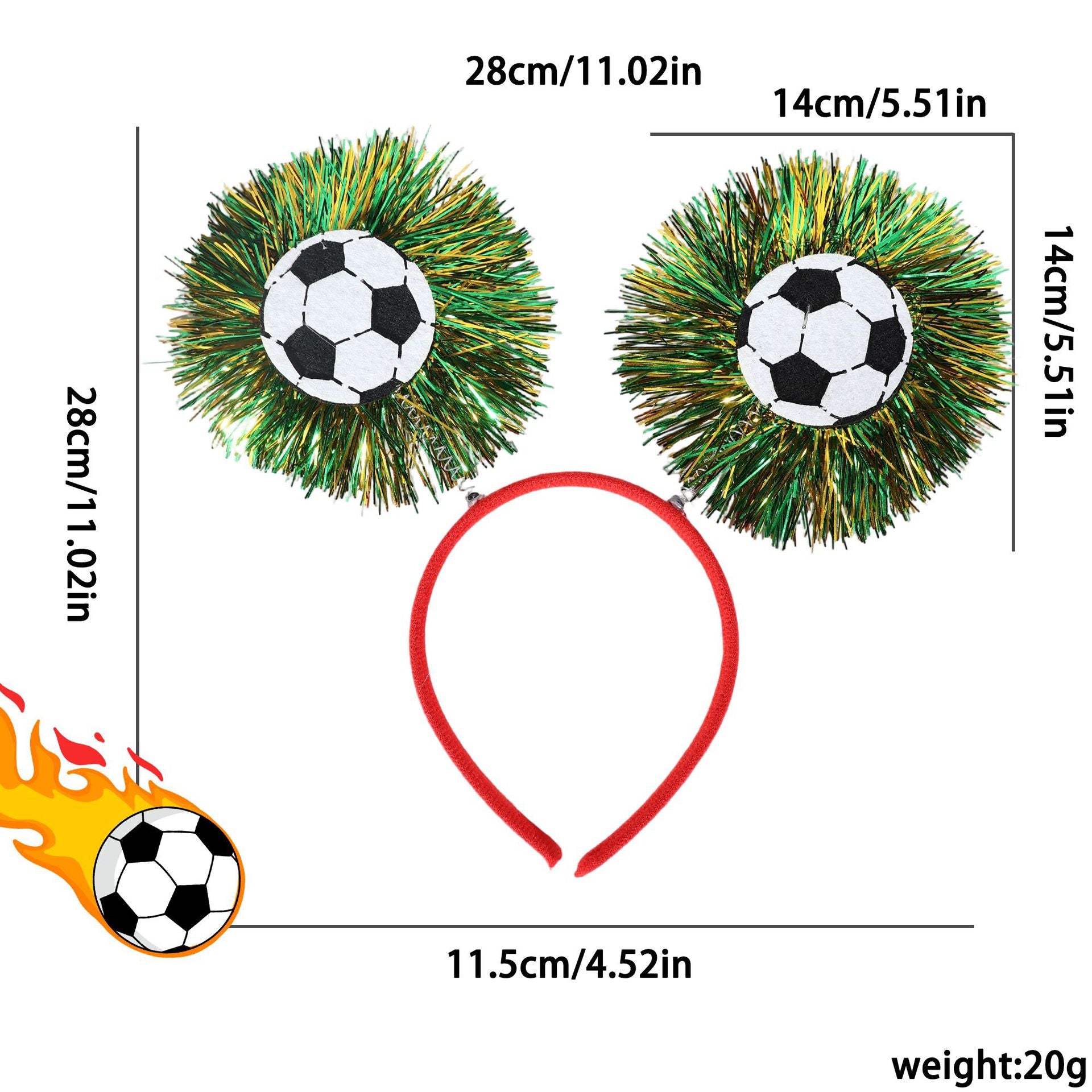 World Cup Football Headband Soccer Fan Party Accessory