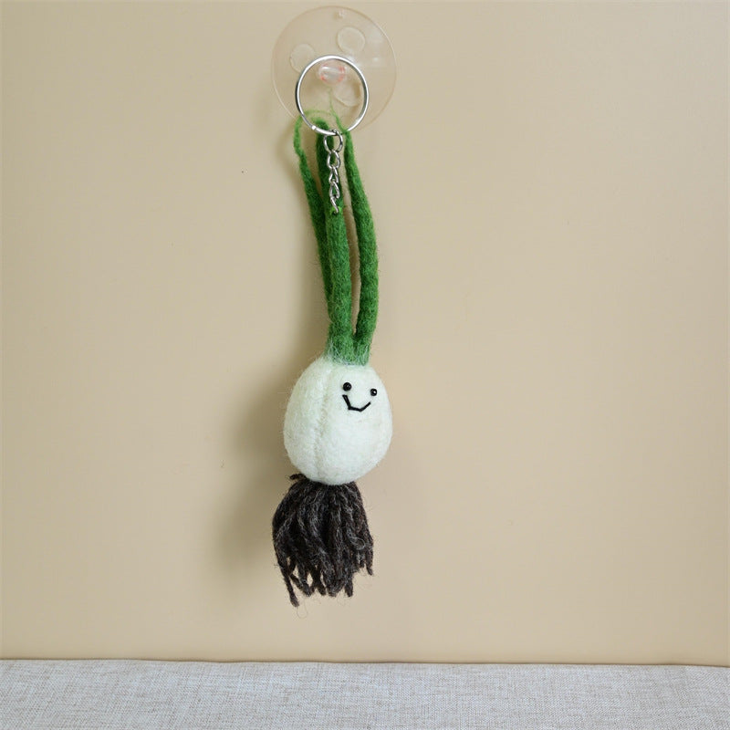 Handmade Felt Fruit Vegetable Keychain Bag Charm Ornament