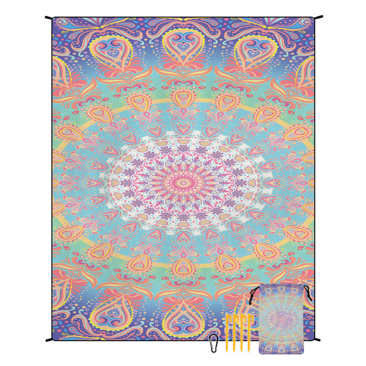 Boho Outdoor Picnic Blanket Beach Mat for Camping Travel