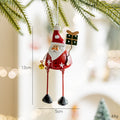 Christmas Santa Snowman Reindeer Hanging Ornaments Metal Decor