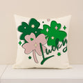 St. Patrick’s Day Green Shamrock Home Decor Pillow Cover