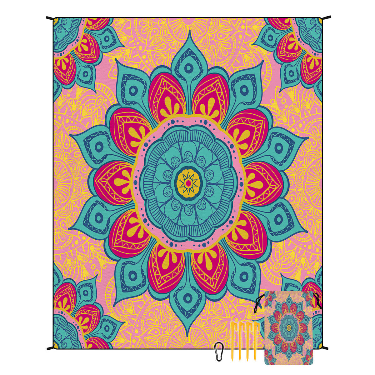 Boho Outdoor Beach Picnic Mat Large Waterproof Ground Sheet