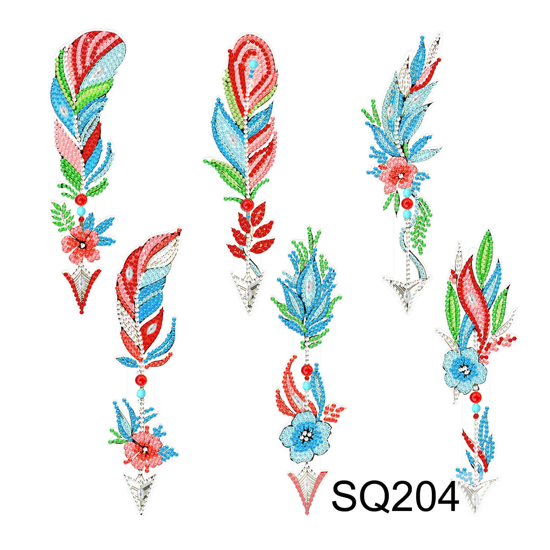 DIY Diamond Painting Bookmark Kit Crystal Pendant Craft Set