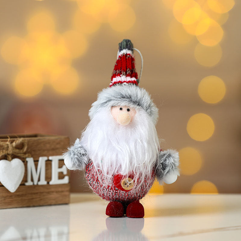 Christmas Gnome Plush Ornament Holiday Tree Decor